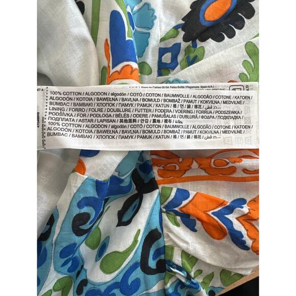 Mango ASYMMETRICAL PLEATED DRESS 100 % cotton excellent condition Sz 10 - Picture 13 of 13